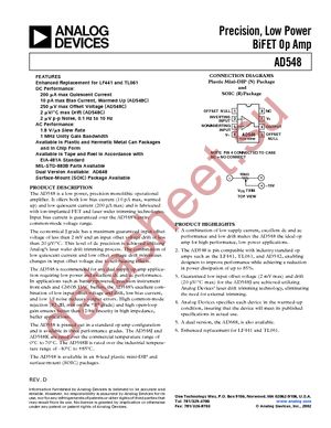 AD548JR-REEL7 datasheet  